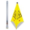 Rubbermaid Commercial Multilingual Pop-Up Wet Floor Safety Cone, 21 x 21 x 30, Yellow FG9S0100YEL